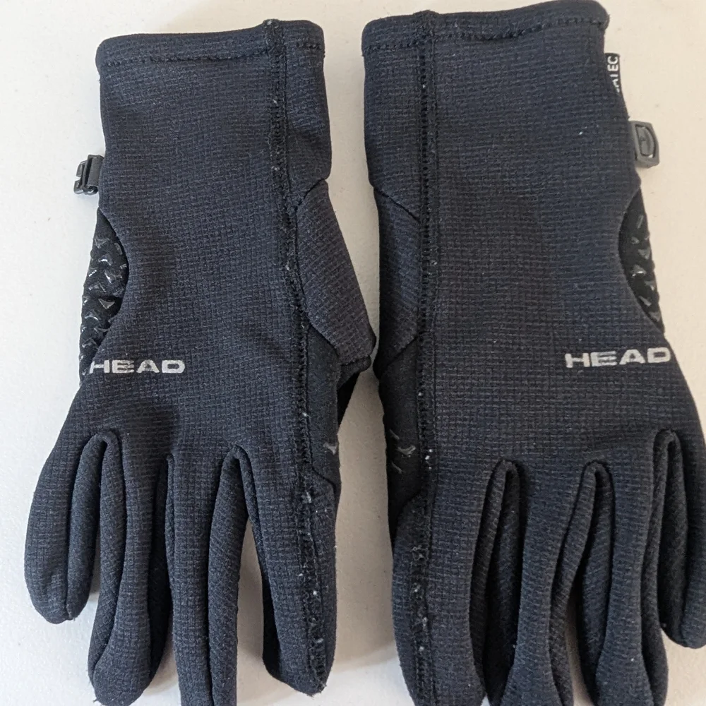 HEAD Sensatec Women’s Black Running Gloves Touchscreen Grip Winter Athletic